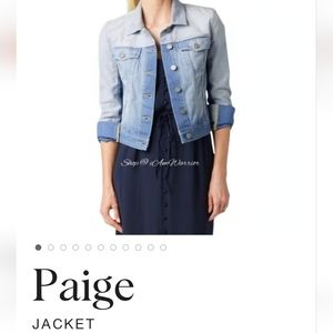 Paige Denim Jacket Ombré Color Block